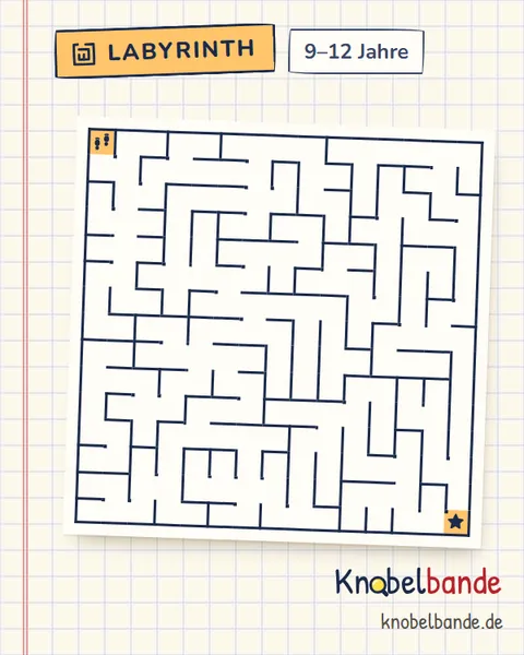 Labyrinth 15×15 Nr. 14: Das Labyrinth im Maisfeld für Kinder ab 9, schwer, zum Ausdrucken