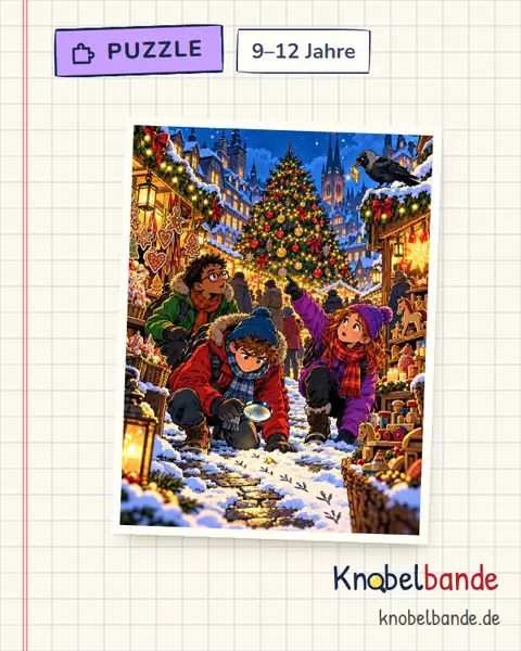 Puzzle „Der Stern ist weg!“ für Kinder ab 9, schwer, zum Ausdrucken