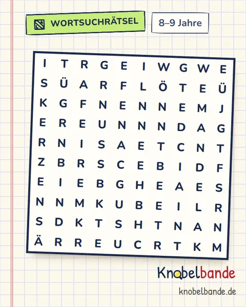 Wortsuchrätsel „Weihnachten“ für Kinder ab 8, mittel, zum Ausdrucken