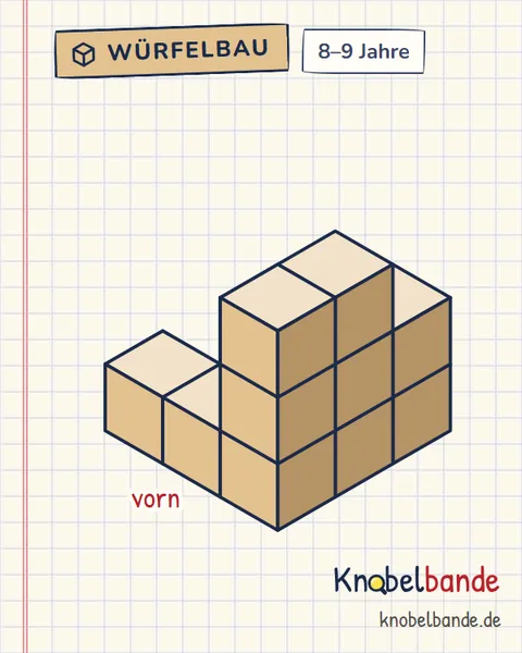 Würfelbau Nr. 15: Pauls Denkmal für Kinder ab 8, mittel, zum Ausdrucken
